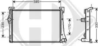 Diederichs 8345409 - Radiators, Motora dzesēšanas sistēma autodraugiem.lv