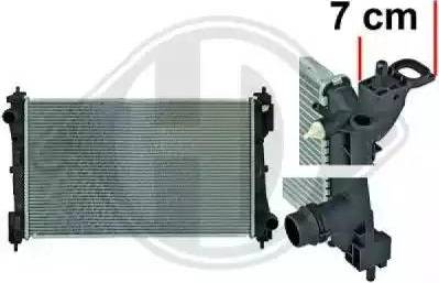 Diederichs 8345605 - Radiators, Motora dzesēšanas sistēma autodraugiem.lv