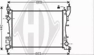 Diederichs 8346345 - Radiators, Motora dzesēšanas sistēma autodraugiem.lv