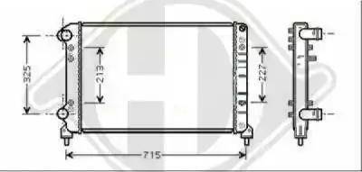 Diederichs 8348508 - Radiators, Motora dzesēšanas sistēma autodraugiem.lv