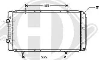 Diederichs 8348305 - Radiators, Motora dzesēšanas sistēma autodraugiem.lv