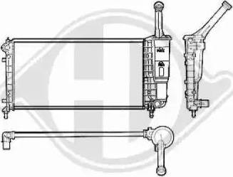 Diederichs 8321301 - Radiators, Motora dzesēšanas sistēma autodraugiem.lv