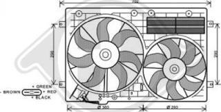Diederichs 8229503 - Ventilators, Motora dzesēšanas sistēma autodraugiem.lv
