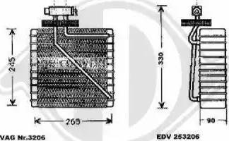 Diederichs 8229001 - Iztvaikotājs, Gaisa kondicionēšanas sistēma autodraugiem.lv