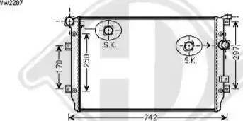 Diederichs 8225502 - Radiators, Motora dzesēšanas sistēma autodraugiem.lv