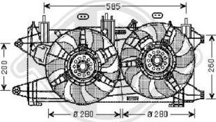 Diederichs 3485101 - Ventilators, Motora dzesēšanas sistēma autodraugiem.lv