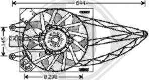 Diederichs 3434201 - Ventilators, Motora dzesēšanas sistēma autodraugiem.lv