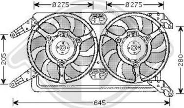 Diederichs 3051101 - Ventilators, Motora dzesēšanas sistēma autodraugiem.lv