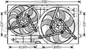 Diederichs 2265001 - Ventilators, Motora dzesēšanas sistēma autodraugiem.lv