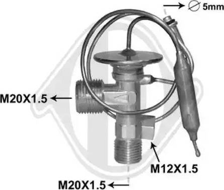 Diederichs DCE1107 - Izplešanās vārsts, Gaisa kond. sistēma autodraugiem.lv
