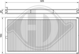 Diederichs DCI0012 - Filtrs, Salona telpas gaiss autodraugiem.lv