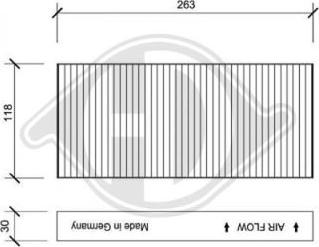 Diederichs DCI0035 - Filtrs, Salona telpas gaiss autodraugiem.lv