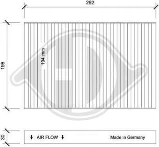 Diederichs DCI0032 - Filtrs, Salona telpas gaiss autodraugiem.lv