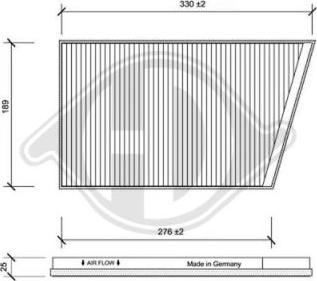 Diederichs DCI0075 - Filtrs, Salona telpas gaiss autodraugiem.lv