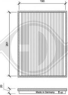 Diederichs DCI0157 - Filtrs, Salona telpas gaiss autodraugiem.lv