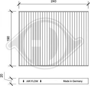 Diederichs DCI0183 - Filtrs, Salona telpas gaiss autodraugiem.lv