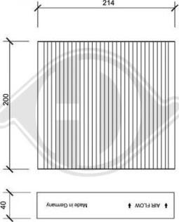 Diederichs DCI0137 - Filtrs, Salona telpas gaiss autodraugiem.lv