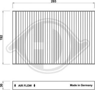 Diederichs DCI0170 - Filtrs, Salona telpas gaiss autodraugiem.lv