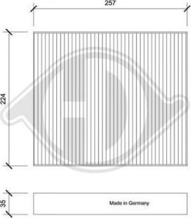 Diederichs DCI0213 - Filtrs, Salona telpas gaiss autodraugiem.lv