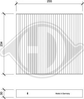 Diederichs DCI0236 - Filtrs, Salona telpas gaiss autodraugiem.lv