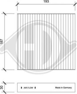 Diederichs DCI0238 - Filtrs, Salona telpas gaiss autodraugiem.lv