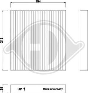 Diederichs DCI0275 - Filtrs, Salona telpas gaiss autodraugiem.lv