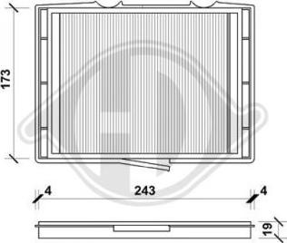 Diederichs DCI1042 - Filtrs, Salona telpas gaiss autodraugiem.lv