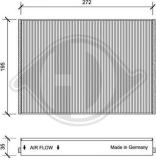 Diederichs DCI1154 - Filtrs, Salona telpas gaiss autodraugiem.lv