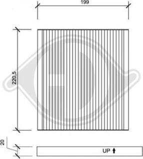 Diederichs DCI1102 - Filtrs, Salona telpas gaiss autodraugiem.lv