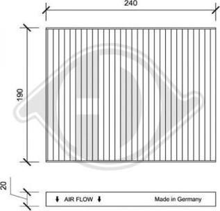 Diederichs DCI1183 - Filtrs, Salona telpas gaiss autodraugiem.lv