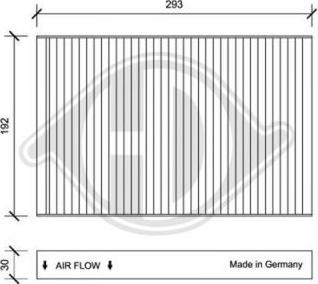 Diederichs DCI1170 - Filtrs, Salona telpas gaiss autodraugiem.lv