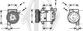 Diederichs DCK1691 - Kompresors, Gaisa kond. sistēma autodraugiem.lv