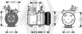 Diederichs DCK1628 - Kompresors, Gaisa kond. sistēma autodraugiem.lv