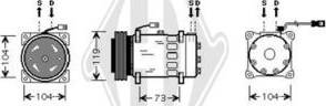 Diederichs DCK1170 - Kompresors, Gaisa kond. sistēma autodraugiem.lv
