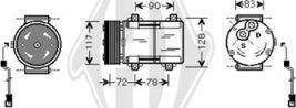Diederichs DCK1249 - Kompresors, Gaisa kond. sistēma autodraugiem.lv