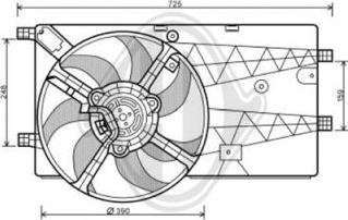 Diederichs DCL1100 - Ventilators, Motora dzesēšanas sistēma autodraugiem.lv