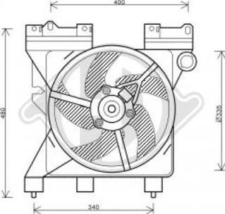 Diederichs DCL1067 - Ventilators, Motora dzesēšanas sistēma autodraugiem.lv