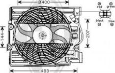 Diederichs DCL1004 - Ventilators, Gaisa kond. sistēmas kondensators autodraugiem.lv