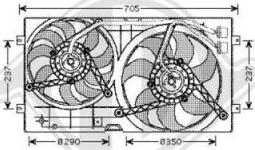 Diederichs DCL1000 - Ventilators, Motora dzesēšanas sistēma autodraugiem.lv