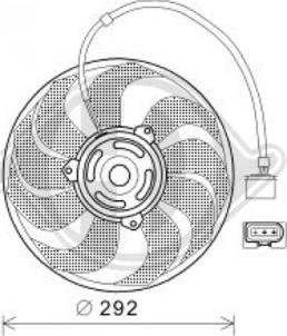 Diederichs DCL1002 - Ventilators, Motora dzesēšanas sistēma autodraugiem.lv