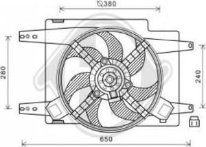 Diederichs DCL1030 - Ventilators, Motora dzesēšanas sistēma autodraugiem.lv