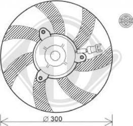 Diederichs DCL1193 - Ventilators, Motora dzesēšanas sistēma autodraugiem.lv