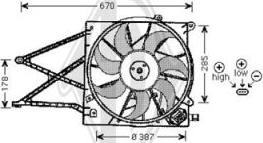 Diederichs DCL1145 - Ventilators, Motora dzesēšanas sistēma autodraugiem.lv