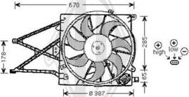 Diederichs DCL1147 - Ventilators, Motora dzesēšanas sistēma autodraugiem.lv