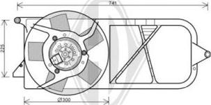 Diederichs DCL1154 - Ventilators, Motora dzesēšanas sistēma autodraugiem.lv