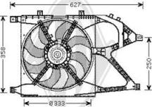 Diederichs DCL1158 - Ventilators, Motora dzesēšanas sistēma autodraugiem.lv