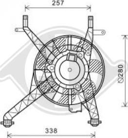 Diederichs DCL1109 - Ventilators, Motora dzesēšanas sistēma autodraugiem.lv
