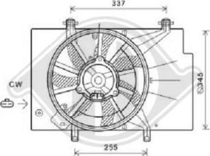 Diederichs DCL1108 - Ventilators, Motora dzesēšanas sistēma autodraugiem.lv