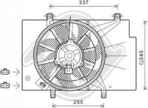 Diederichs DCL1110 - Ventilators, Motora dzesēšanas sistēma autodraugiem.lv