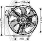 Diederichs DCL1183 - Ventilators, Motora dzesēšanas sistēma autodraugiem.lv